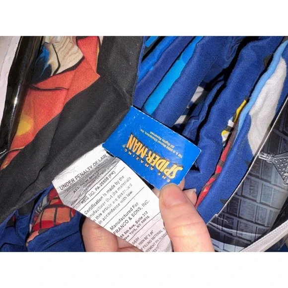 Vintage Y2K 2007 Spider-Man 3 reversible twin comforter